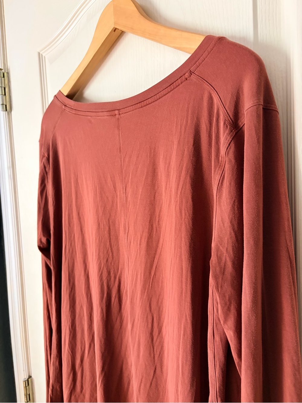 Lululemon Up for Down Time Long Sleeve,
Dark Terracotta, size 10 - Picture 7 of 11